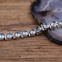 Bracelet en argent et pierre Topaze bleue