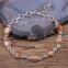 Bracelet en argent et pierre de soleil