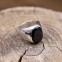 Bague en argent et pierre onyx