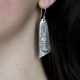 Boucles d'oreilles en argent et pierre de lune