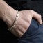 Bracelet en argent maille figaro