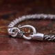 Bracelet en argent snake Vrille 3mm