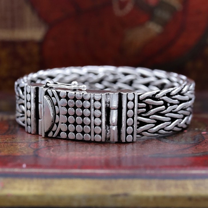 Bracelet en argent snake Bhaagy