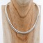 Collier en argent snake 1/2 rond 7mm