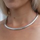 Collier en argent snake 1/2 rond 7mm