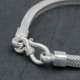 Bracelet en argent snake carré 4mm enfant