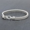 Bracelet en argent snake plat 5mm