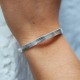 Bracelet en argent snake plat 5mm