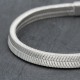 Bracelet en argent snake plat 5mm