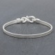 Bracelet en argent snake plat 4mm