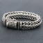 Bracelet en argent snake grand lézard Homme