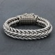 Bracelet en argent snake grand lézard