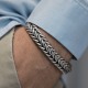 Bracelet en argent snake grand lézard