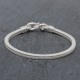 Bracelet en argent snake carré 3mm