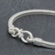 Bracelet en argent snake carré 3mm