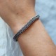 Bracelet en argent Snake Platonique coeur