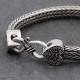 Bracelet en argent Snake Platonique coeur