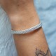 Bracelet en argent Snake Platonique coeur