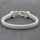 Bracelet en argent Snake Platonique coeur