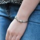 Bracelet en argent Snake Little Bouddha Petite Tête de Bouddha