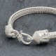 Bracelet en argent Snake Little Bouddha Petite Tête de Bouddha