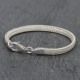 Bracelet en argent Snake New Hélène plat Enfant