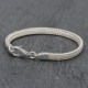 Bracelet en argent Snake New Hélène plat Enfant