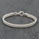 Bracelet en argent Snake New Hélène plat Enfant