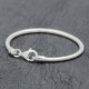 Bracelet en argent snake rond Enfant