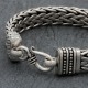 Bracelet en argent snake Hanuman