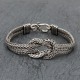 Bracelet en argent snake Le noeud plat