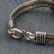 Bracelet en argent snake Le noeud plat