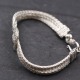 Bracelet en argent snake Le noeud plat