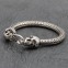 Bracelet en argent snake Yama tête de Mort