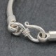 Bracelet en argent snake 1/2 rond 4mm