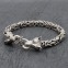 Bracelet en argent snake Petit loup Homme