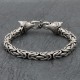 Bracelet en argent snake Petit loup