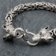 Bracelet en argent snake Petit loup