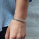 Bracelet en argent snake Leila