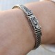 Bracelet en argent snake Lotus