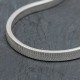 Collier en argent snake plat 5mm