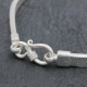 Collier en argent snake plat 5mm