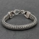 Bracelet en argent snake Demi Yama tête de mort