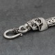 Bracelet en argent snake Demi Yama tête de mort