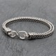 Bracelet en argent snake Scoubidou