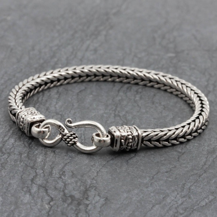 Bracelet en argent snake Scoubidou