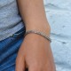 Bracelet en argent snake Scoubidou