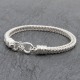 Bracelet en argent snake Scoubidou