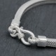 Bracelet en argent snake carré 4mm