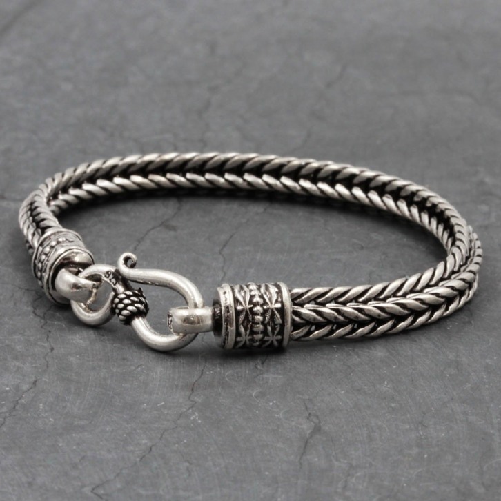 Bracelet en argent Snake Le Lézard